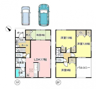 洲本市上物部２階建の画像
