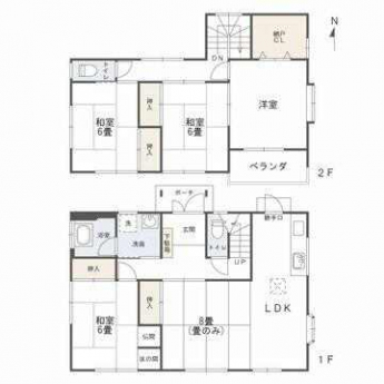 4LDK+S（納戸）です。