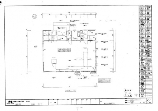 2階建事務所　１階平面図