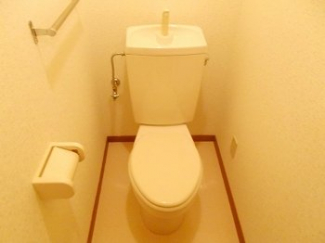 ゆったりとした空間のトイレです