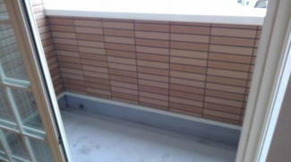 陽当たり良好なバルコニーです