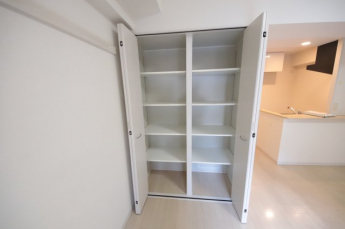 大きなスペースがあり、収納には困りません