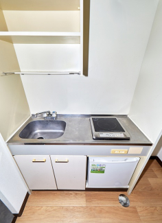 IHコンロ、ミニ冷蔵庫