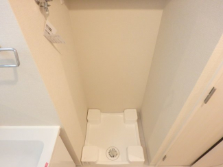 防水パン付き室内洗濯機置場