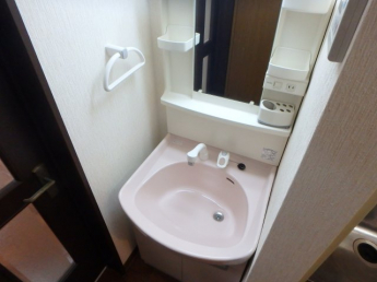 スペースが確保できる洗面所です