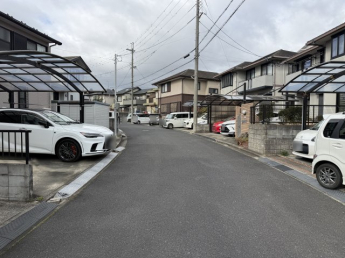 前面道路です。