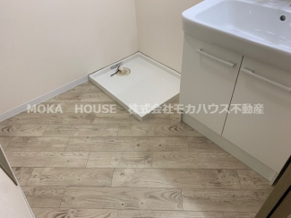 スペースが確保できる洗面所です