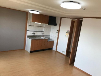 焼けにくい色のアクセントクロスに