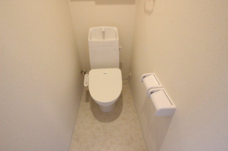 ゆったりとした空間のトイレです