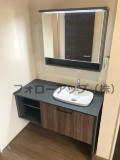 独立洗面化粧台が付いています