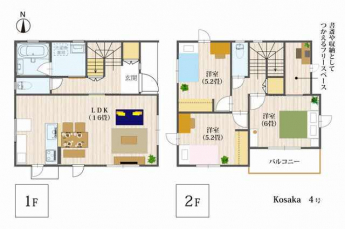 広々リビングの３ＬＤＫタイプ
