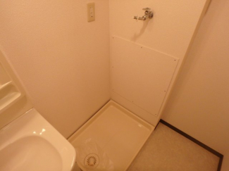 防水パン付き室内洗濯機置場