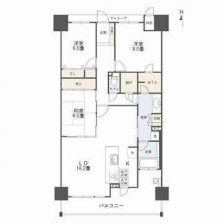 98.25㎡の3LDKです。