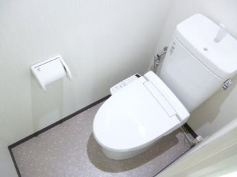 ゆったりとした空間のトイレです