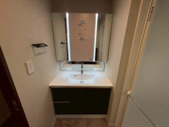 独立洗面台、朝の身支度には欠かせません