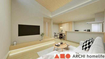 【内観パース図：ＬＤＫ】１８．２帖の広々としたＬＤＫです。