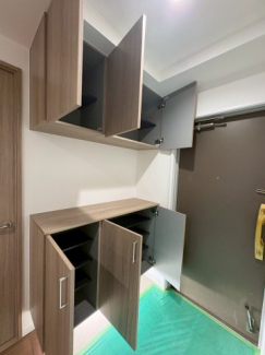 シンプルで使いやすい玄関です