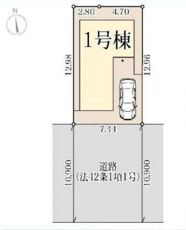 明石市藤が丘１丁目の新築一戸建ての画像