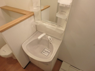 スペースが確保できる洗面所です