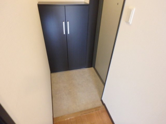 落ち着いた玄関です