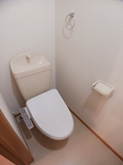 ゆったりとした空間のトイレです