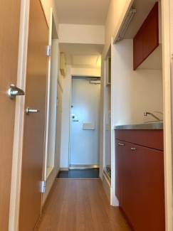 収納もある玄関です