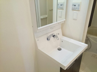 スペースが確保できる洗面所です