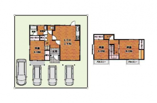 別府町のモダンなお家の画像