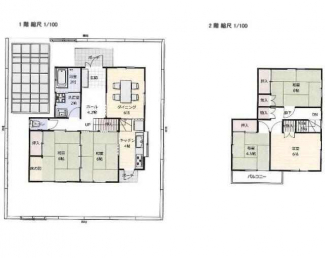 ５ＤＫの広々空間です。１Ｆのみで生活可能、２Ｆはゲストルーム