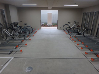 駐輪場です