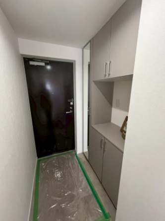 落ち着いた玄関です