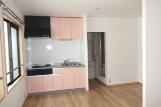 ビルトインガスコンロ付きのシステムキッチン