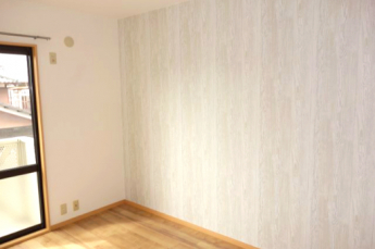 ６帖洋室のアクセントカラー