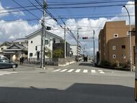 前面道路です。