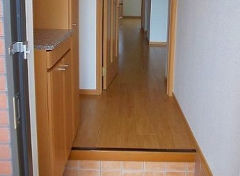 毎日通る玄関はこちらです