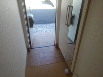 ゆったりとした玄関です