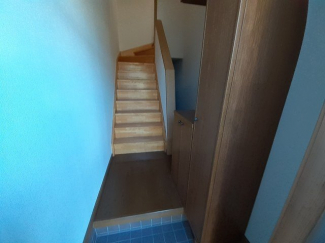 収納もある玄関です