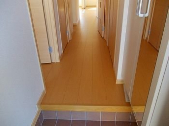 落ち着いた玄関です