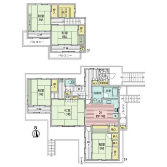 ＲＣ２階建て間取り
