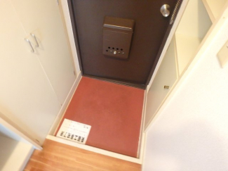 落ち着いた玄関です