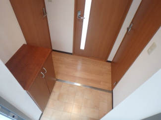 下駄箱付きで玄関すっきり