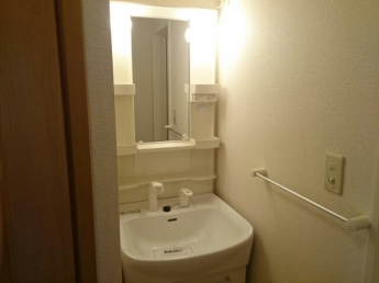 スペースが確保できる洗面所です