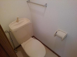 落ち着いた色調のトイレです