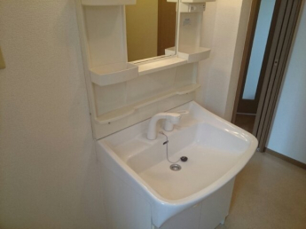 スペースが確保できる洗面所です