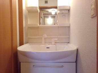 スペースが確保できる洗面所です