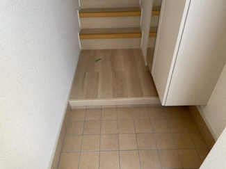 シンプルで使いやすい玄関です