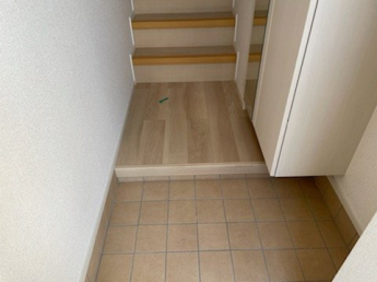 シンプルで使いやすい玄関です