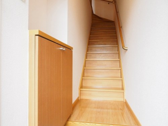 明るい玄関です