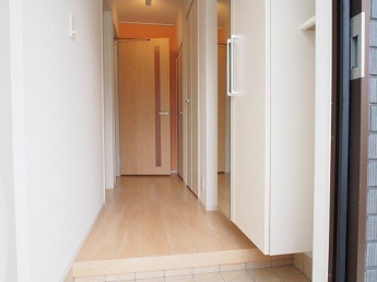 落ち着いた玄関です