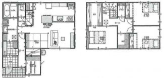 ３ＬＤＫ：ＬＤＫ１５．３　畳コーナー　物干しルーム　洋６．０